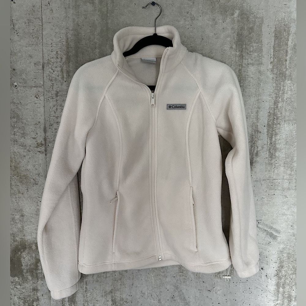 Columbia Women's Benton Springs Full Zip Size XS OFF-WHITE